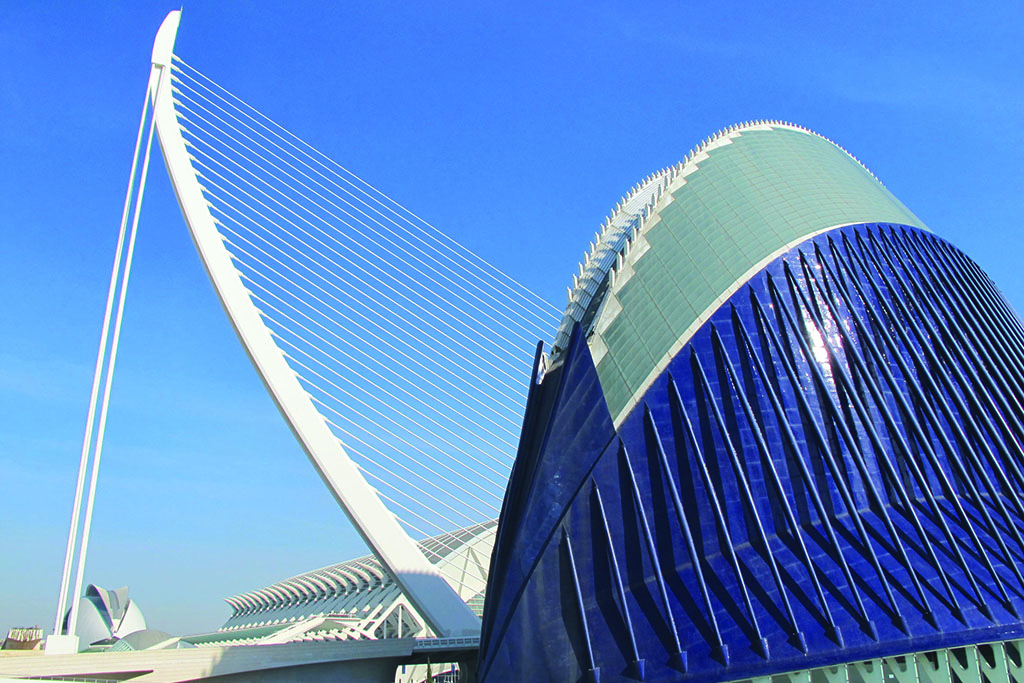 Bridge and Music Hall in Seville