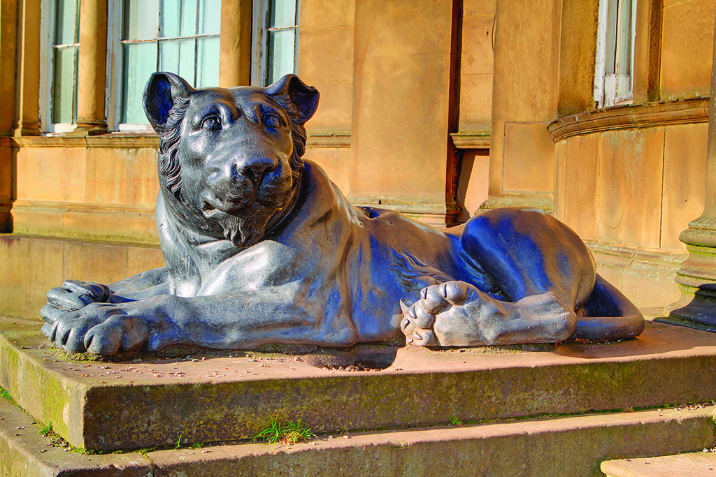 The Lions of Heaton Park by Alastair Wallace