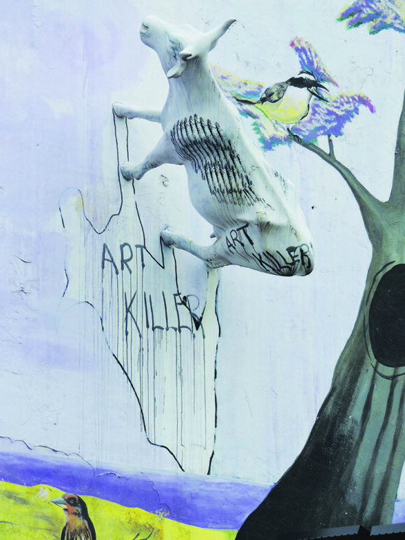 โArt Killerโ in Las Ramblas Cataluรฑa, Photo: Paul West