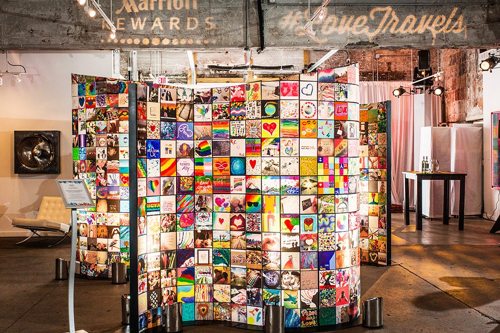 Marriott Rewards LoveTravels Art Installation