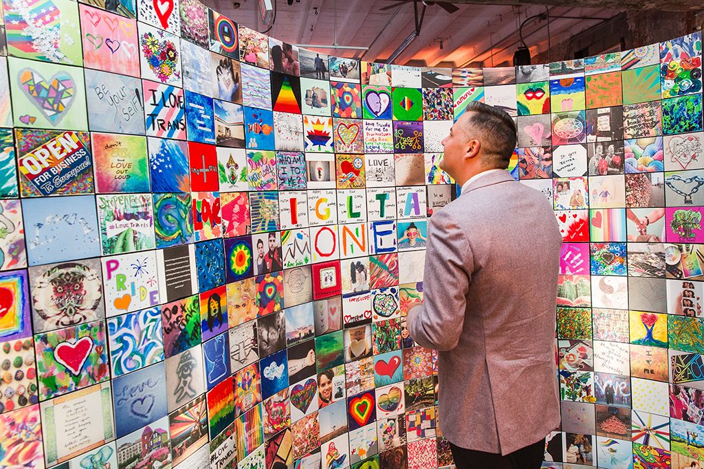 Marriott Rewards LoveTravels. Ross Mathews Art Installation