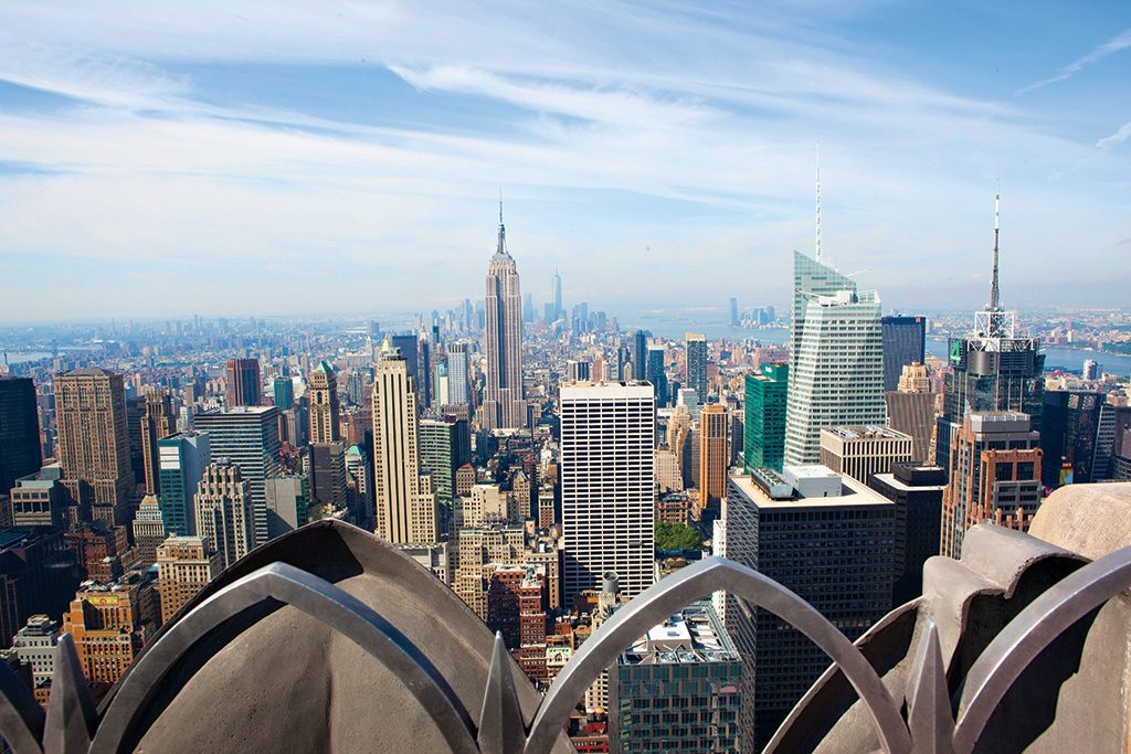 Top of the Rock view of Empire State Building