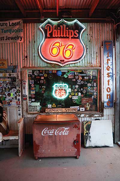 An old 66 station outside Kingman, Arizona