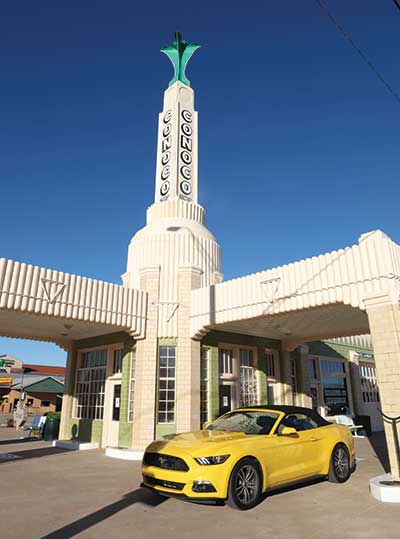 The Tower Conoco Station and U-Drop Inn in Shamrock, Texas