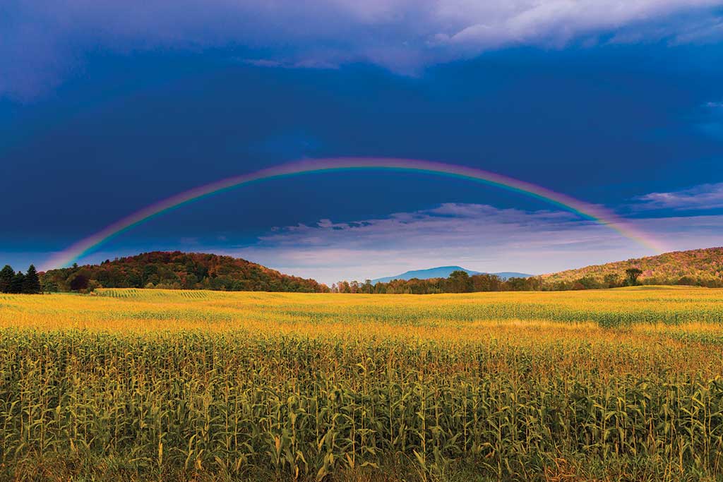 Rainbow near Stowe, Vermont by Ron Land