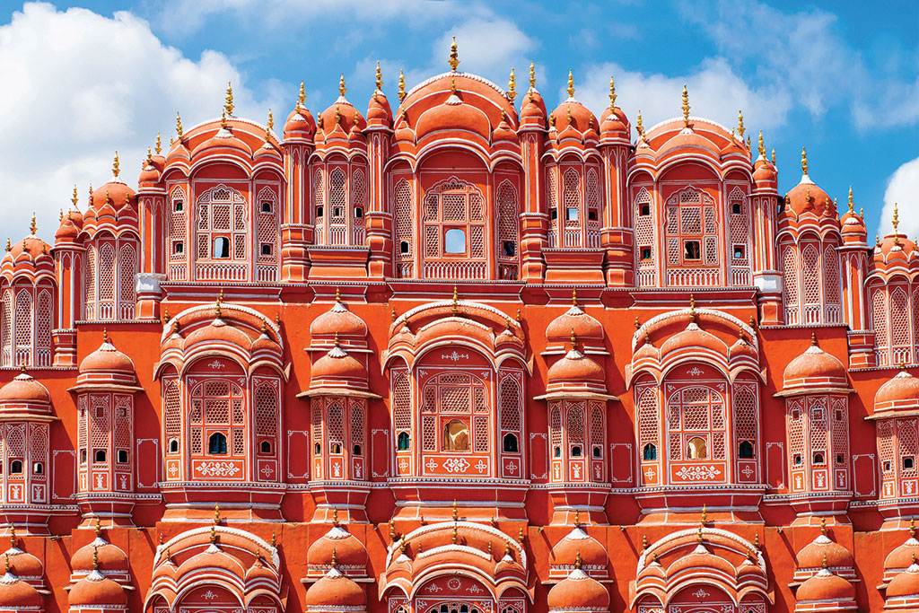 Hawa Mahal palace (Palace of the Winds) in Jaipur