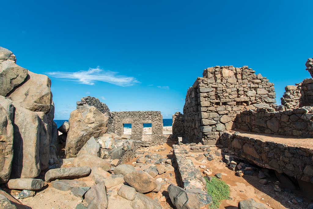 Inside View of Bushiribana Gold Mine Ruins