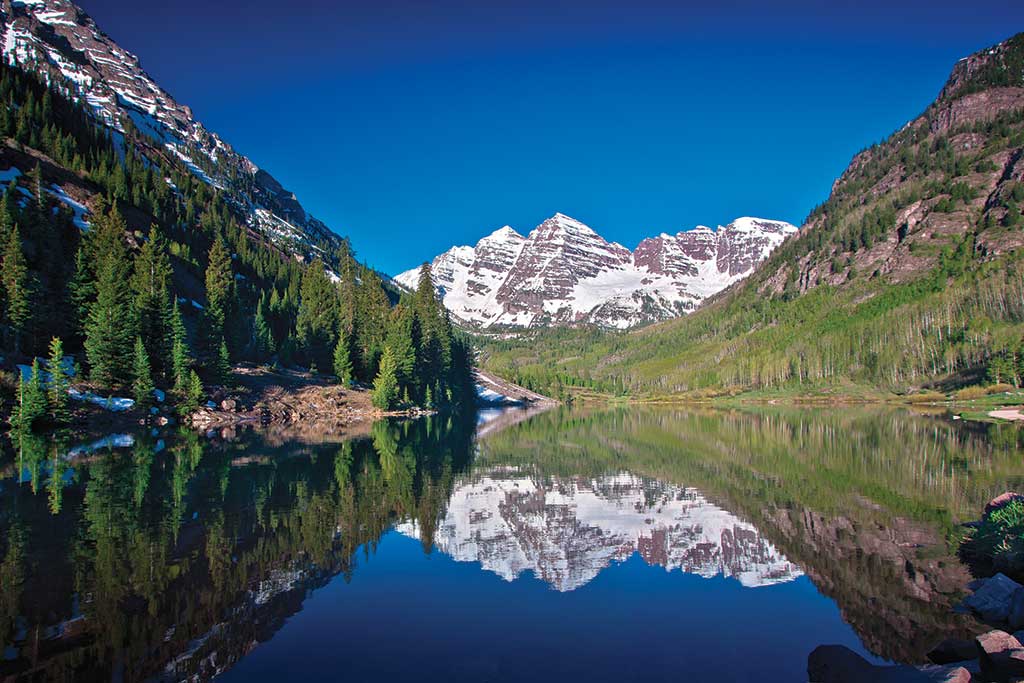 Marron Bells Peaks Near Aspen