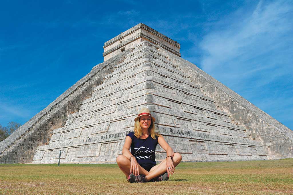 Dani at Chichรฉn Itza Mexico