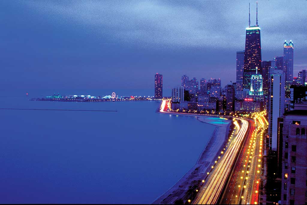 Chicago Skyline at Night