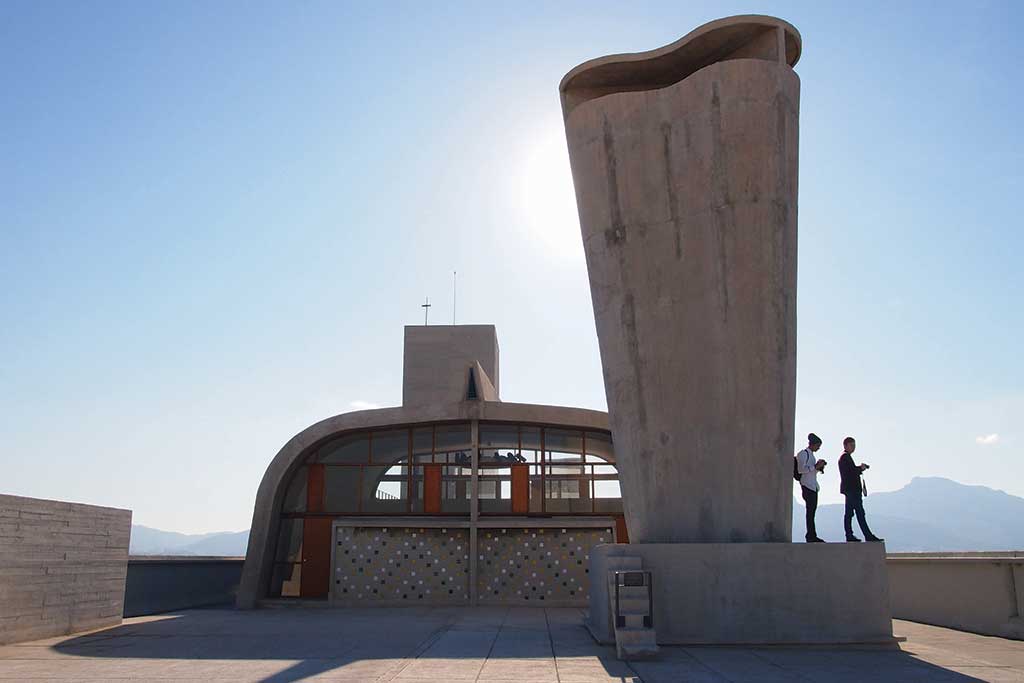 Rooftop Terrace at Le Corbusierโs Cite Radieuse