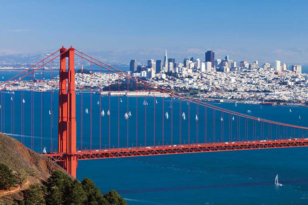 Golden Gate Bridge and San Francisco