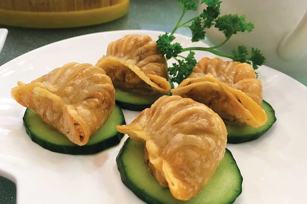 Deep-Fried Har Gow at Chef Tonyโs