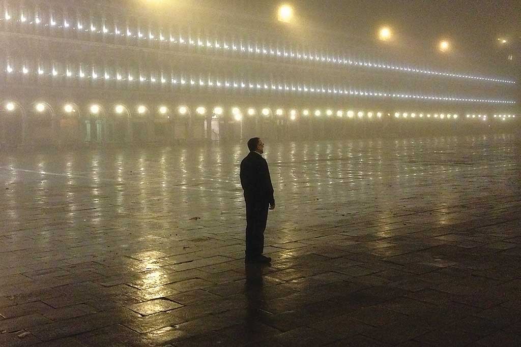 Arthur Wooten in Piazza San Marco at Midnight