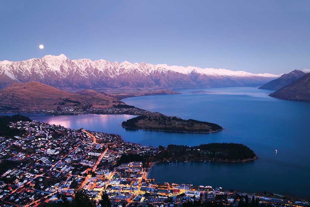 Queenstown at Sunset