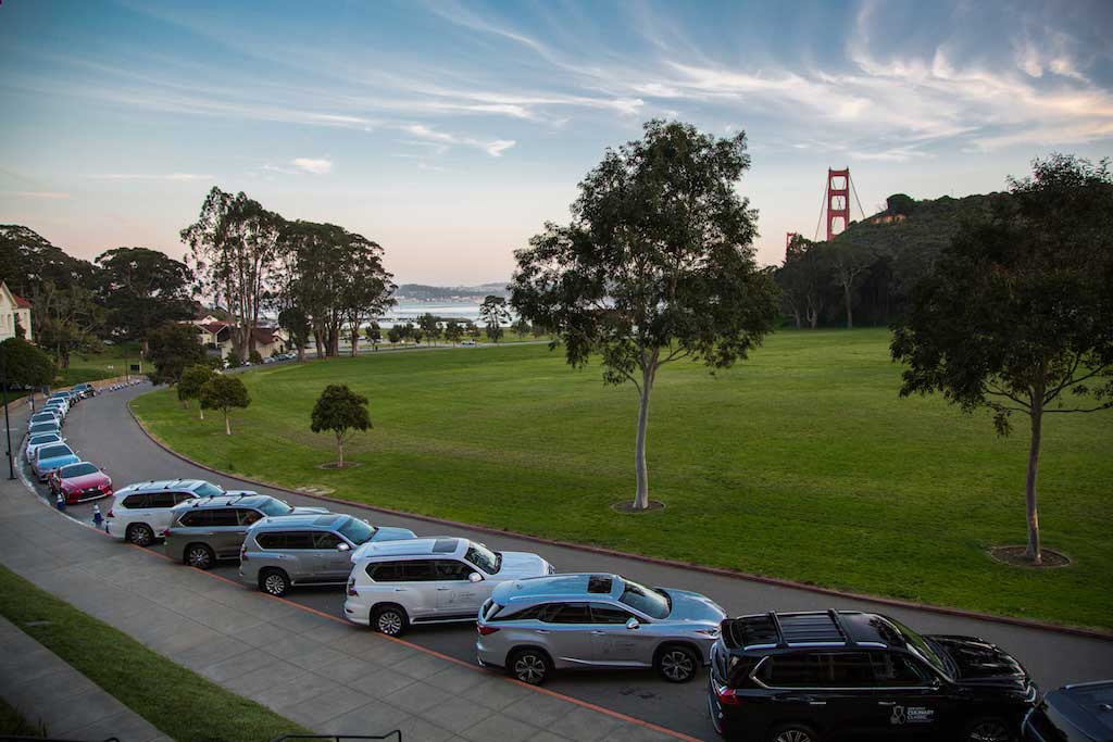 The latest model Lexus vehicles at Cavallo Point