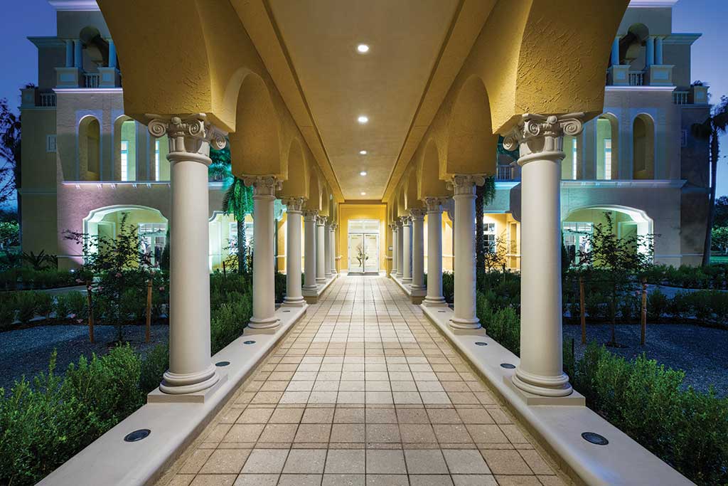 RItz Carlton Orlando Spa Walkway Garden