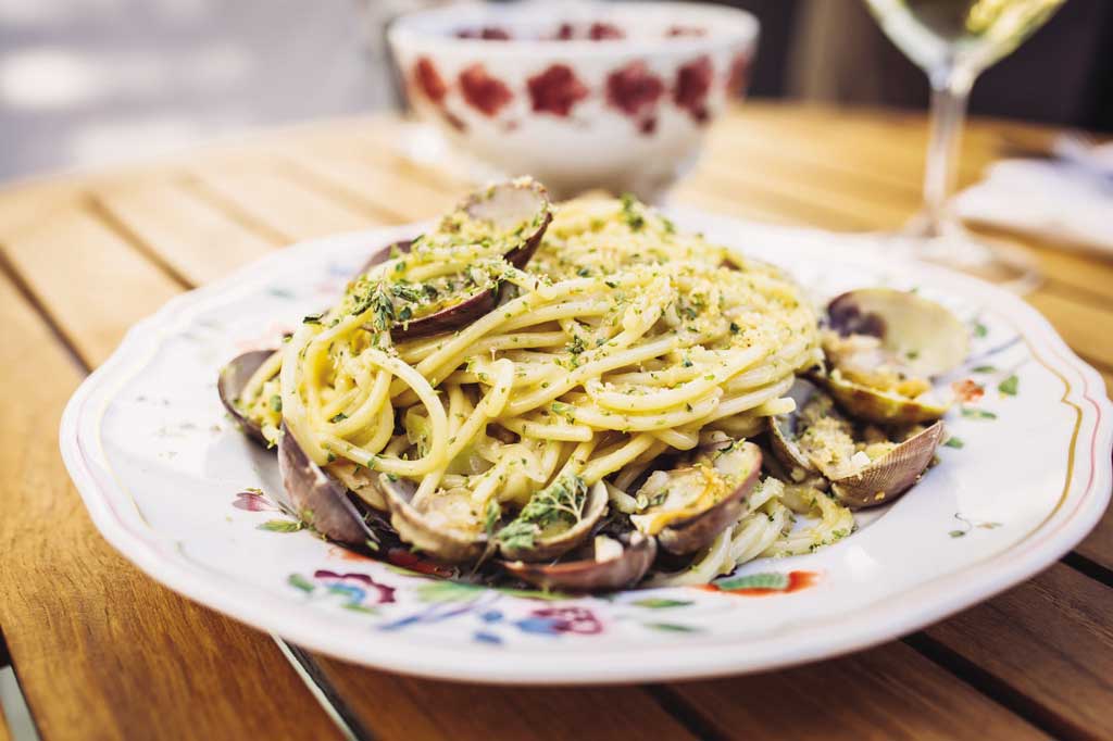Viale Clam Show Pasta in West Hollywood