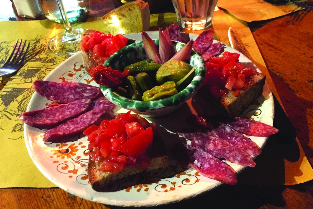 Salami Antipasto at Borgo Antico - Florence Cuisine