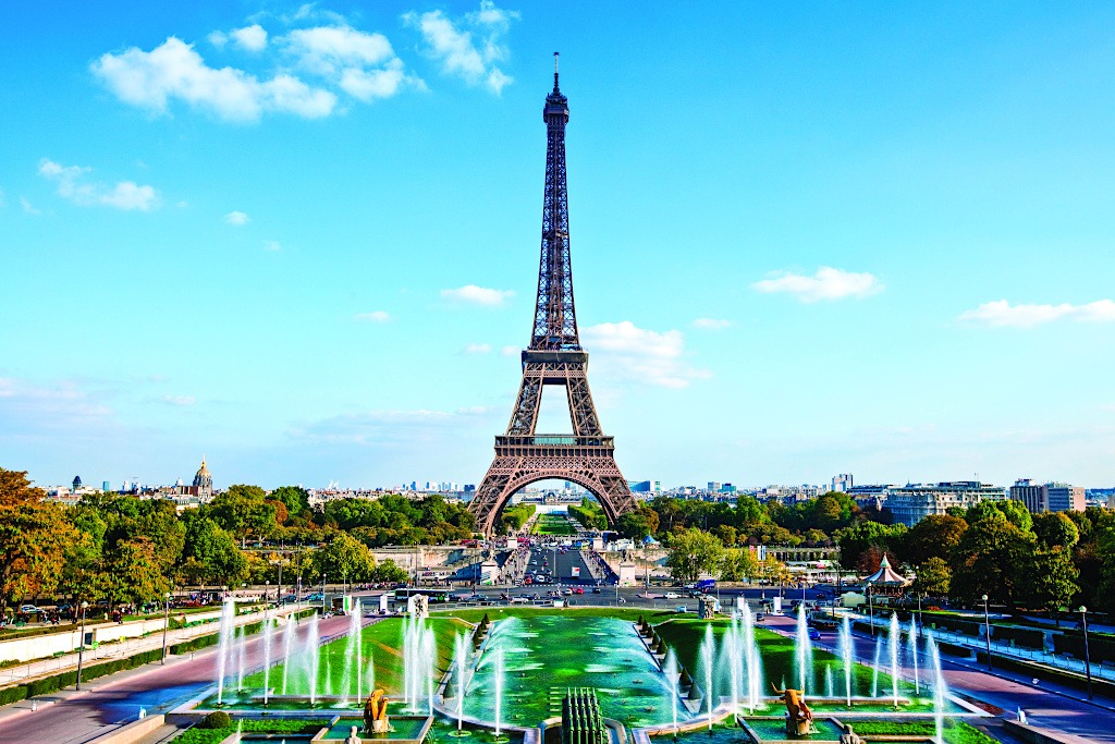 The Place Trocadero and Eiffel Tower, Paris, France