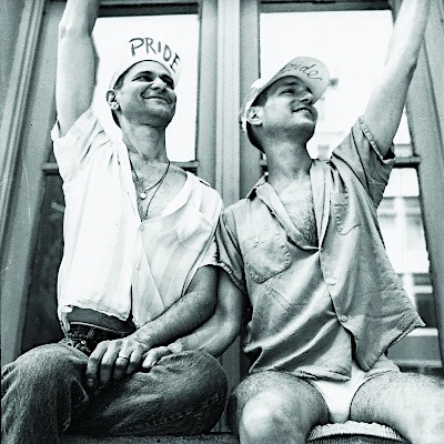 Dan Martin and Michael Biello at Pride 1992
