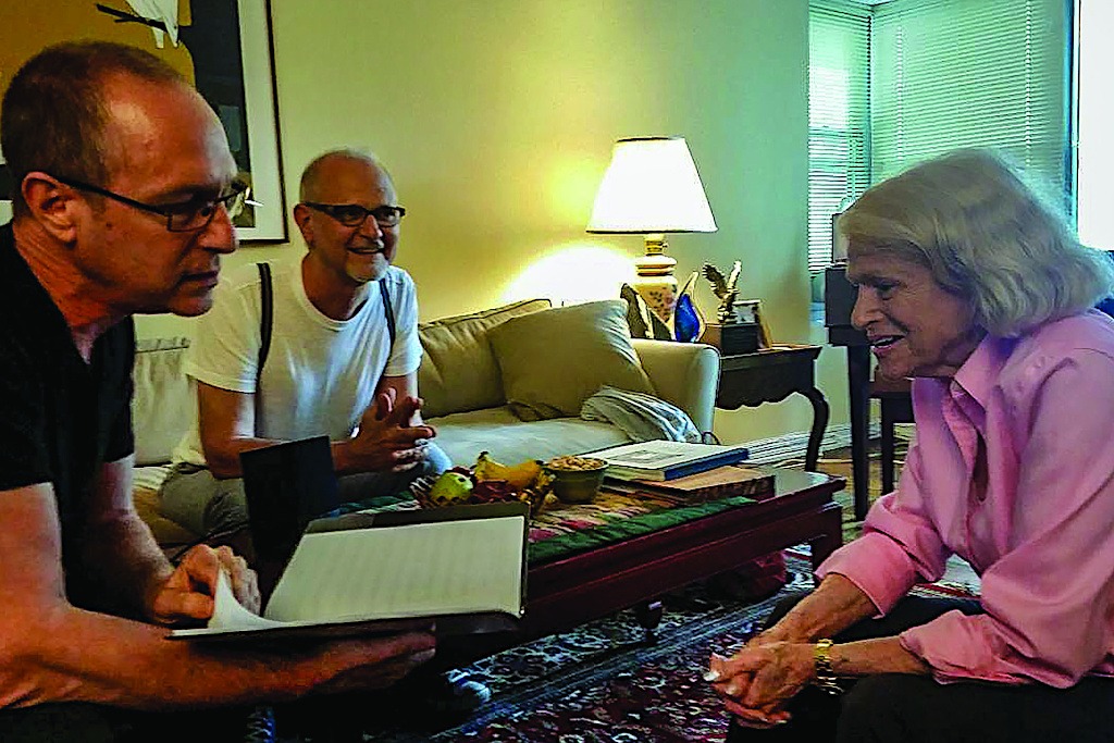 Dan Martin and Michael Biello with Edie Windsor