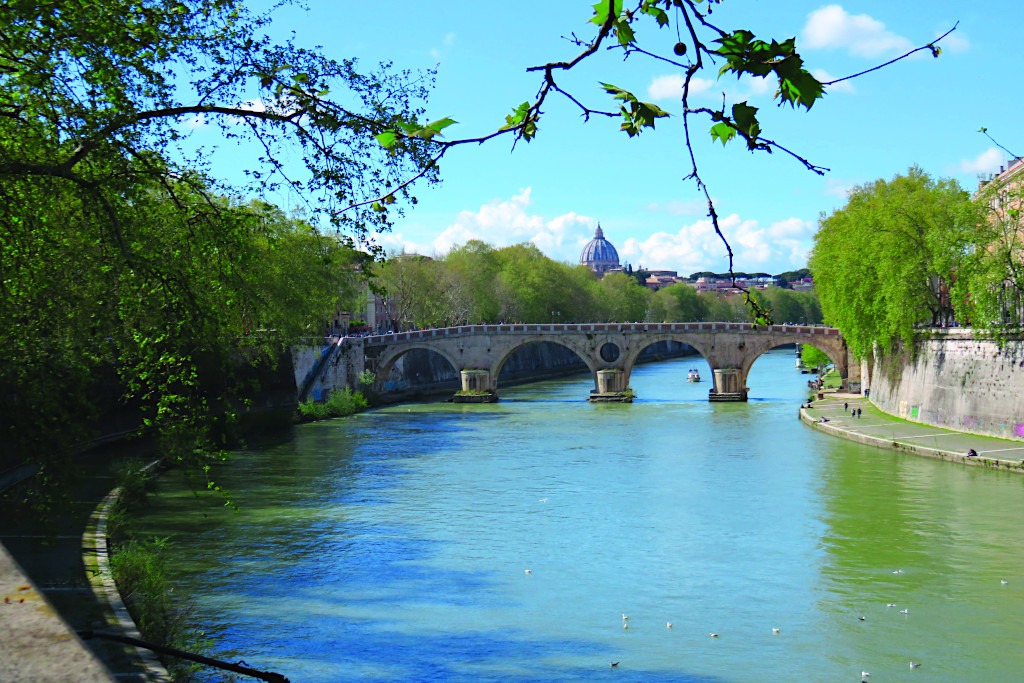 River Tiber in Italy