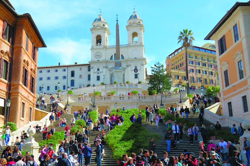 The Spanish Steps in Rome, Italy