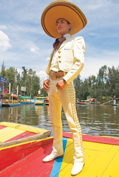 Mariachi Singer in Xochimilco, Mexico City