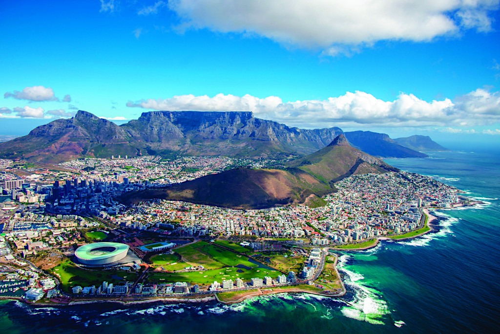 Aerial View of Cape Town, South Africa