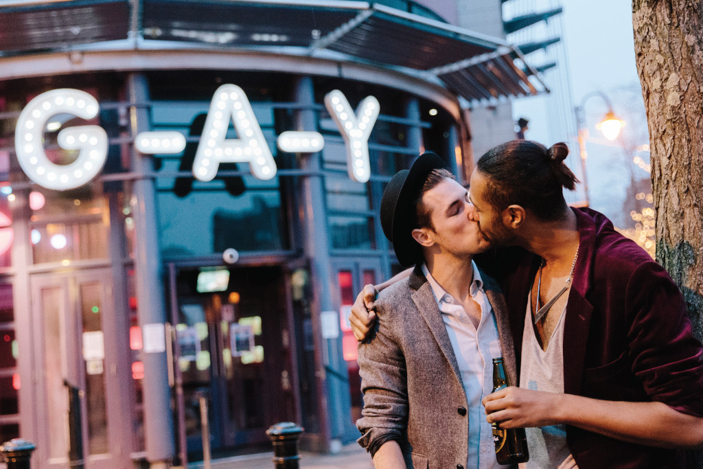 Gay Village in Manchester Northern England