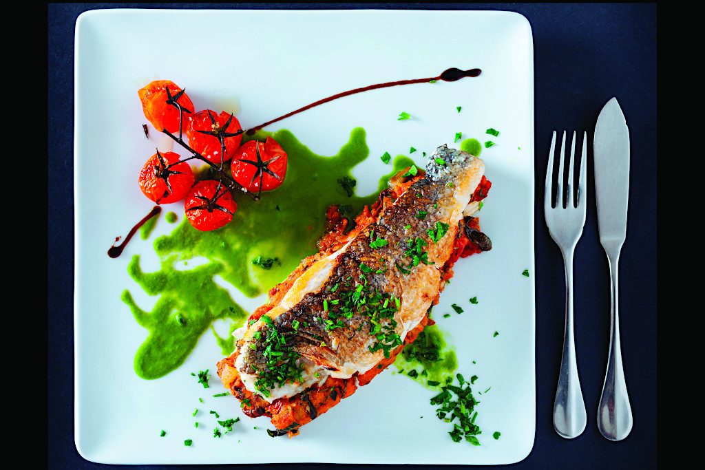 Portuguese Stuffed Bass at Lisbon Restaurant