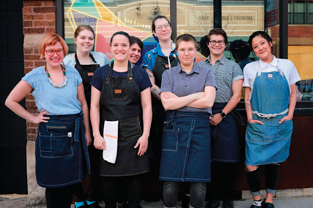 Staff at Chicago Restuarnt Passerotto