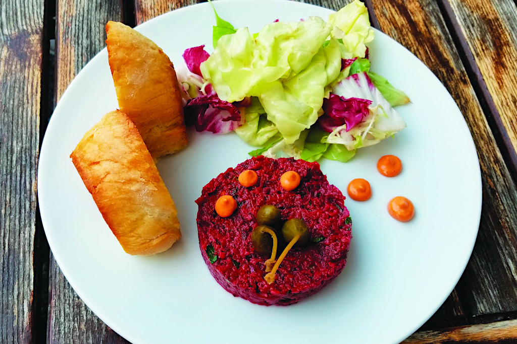 Beet Tartare at Tian Bistro Vegetarian Restaurant