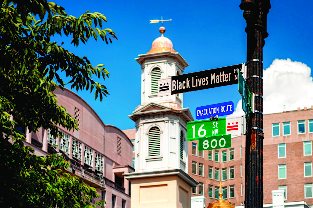 Black Lives Matter Plaza in Washington, DC