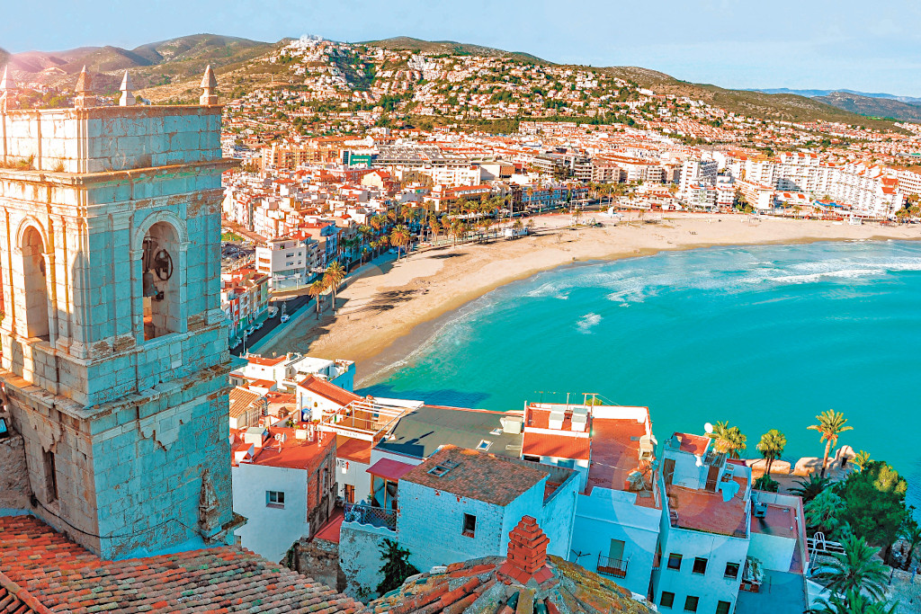 View of the sea from Pope Luna's Castle - Valencia, Spain