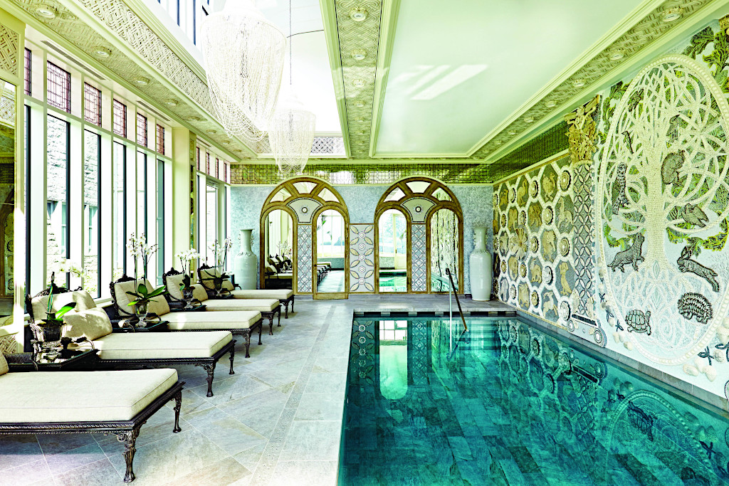 Indoor Swimming Pool at Ashford Castle, County Mayo, Ireland