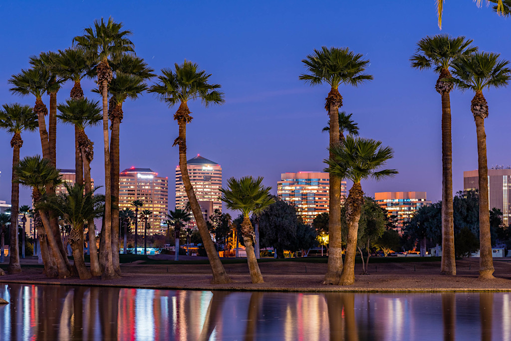 Encanto Park Lagoon near Phoenix, Arizona