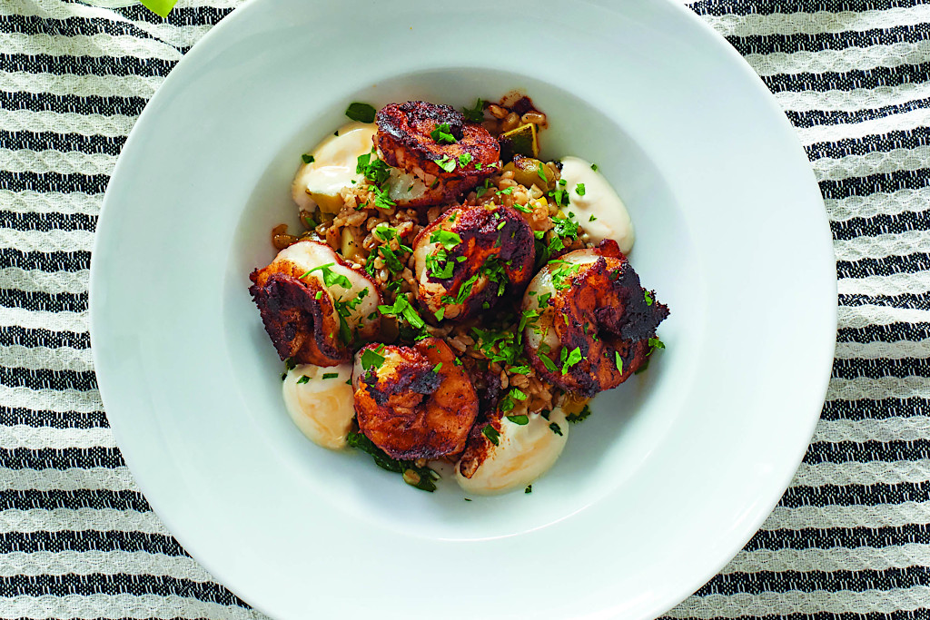 Pepper Crusted Shrimp at Sals Place | Best Restaurants in Provincetown, Massachusetts