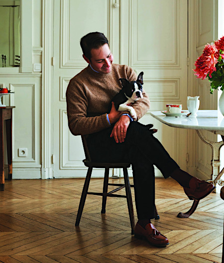 Frank Barron and Fitzy - pampered pets of Paris