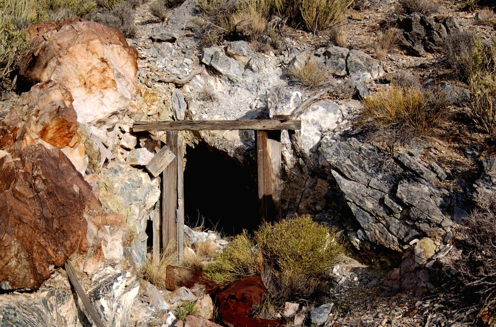 mine entrance in Bisbee