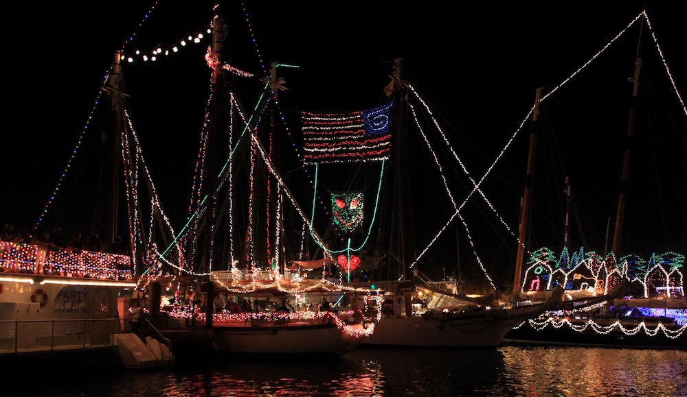 Lighted boat parade