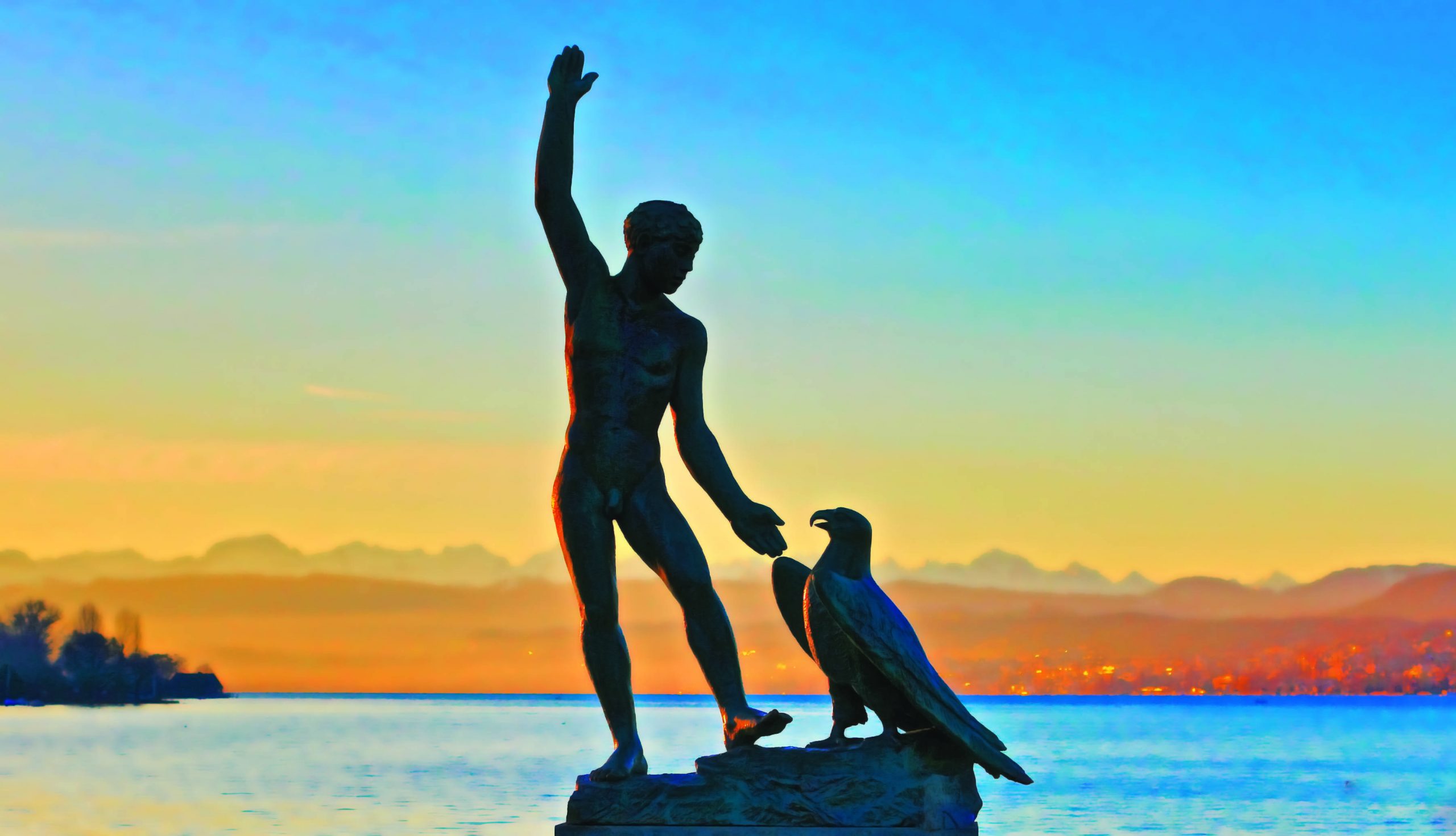Zurich statue