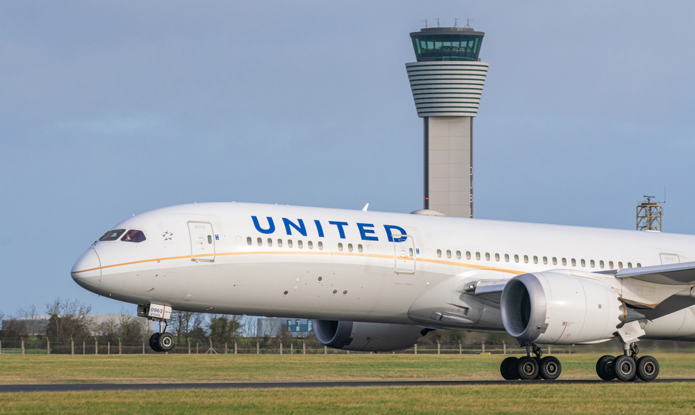 United jet in Dublin