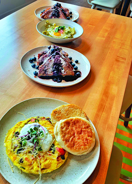 Breakfast Lineup at The County Seat in Prescott, Arizona