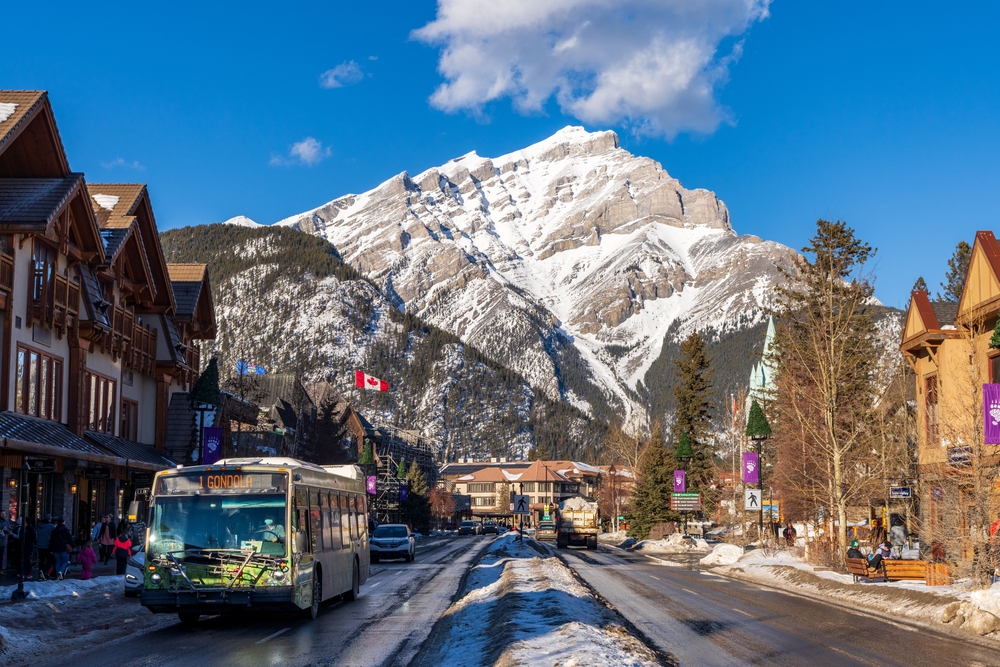 downtown Banff