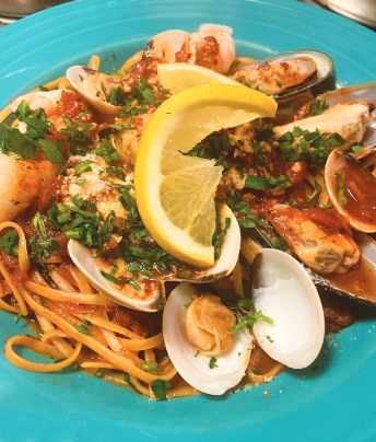 Homemade Pasta with Seafood at Capisce