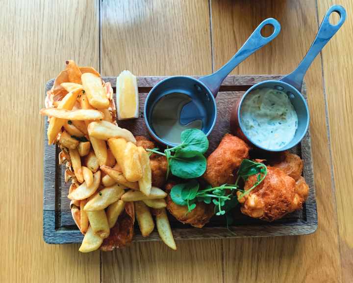 Lobster Fish and Chips at Golden Catch (Photo Credit Arthur Wooten)