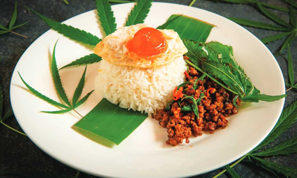 Stir Fried Pork with Fried Egg on Rice (Photo by Atit Siriprarob)