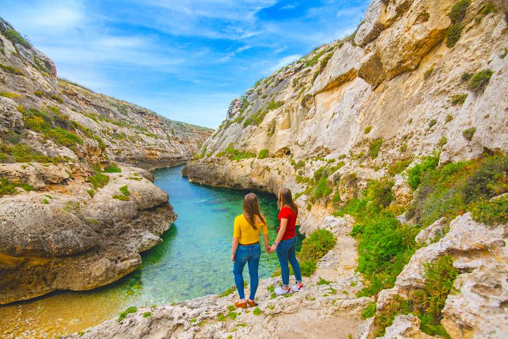 A Beautiful Riverscape On Gozo Island